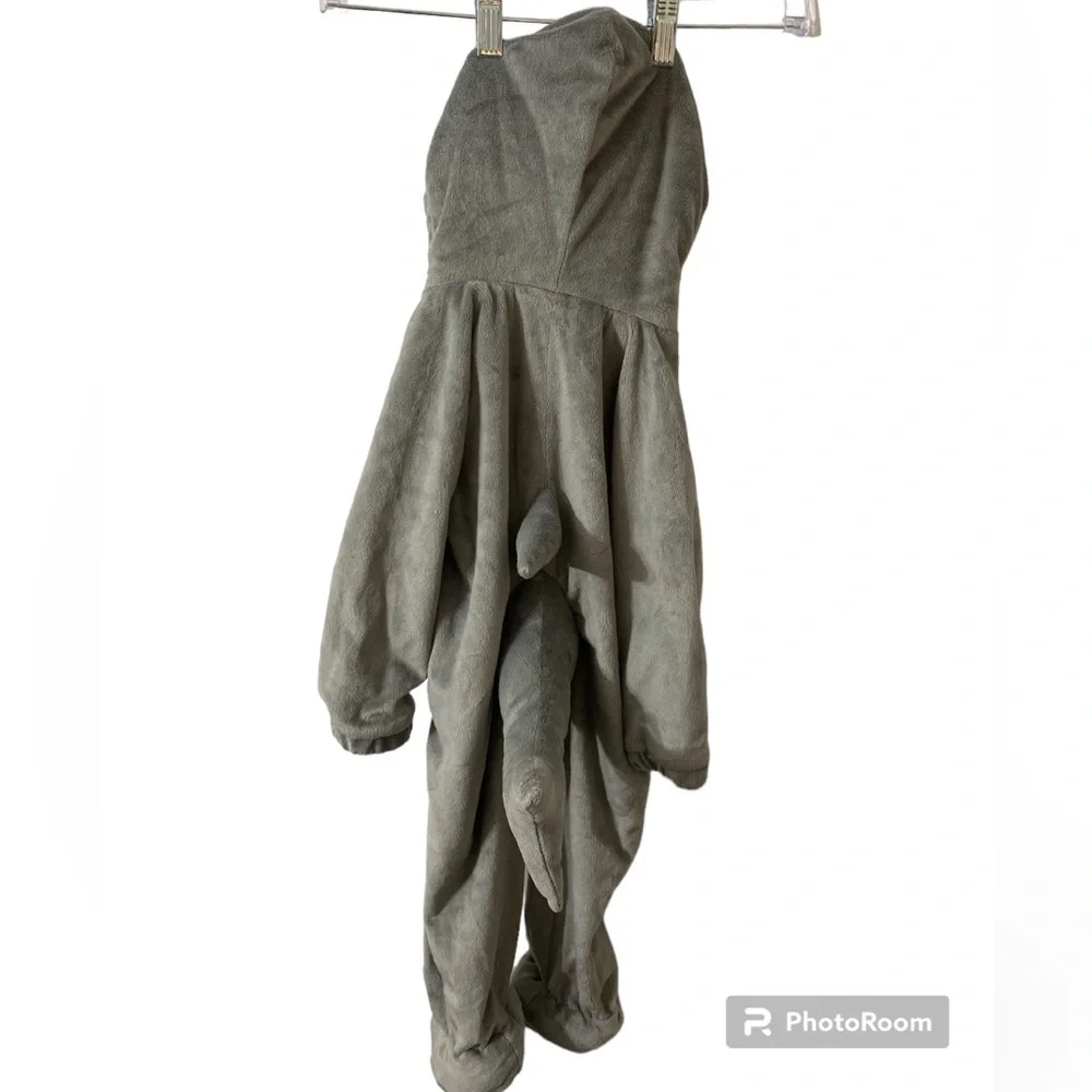 Shark Hooded Costume Boys Girls Toddler Plush Gray Jumpsuit one piece. M-21